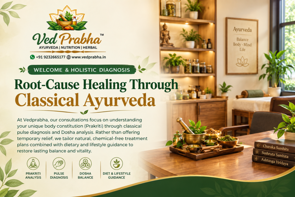 Ved Prabha Ayurveda Wellness Banner