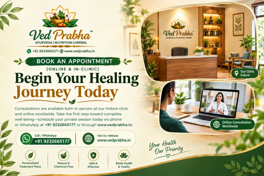 Ved Prabha Ayurvedic Appointment Flyer